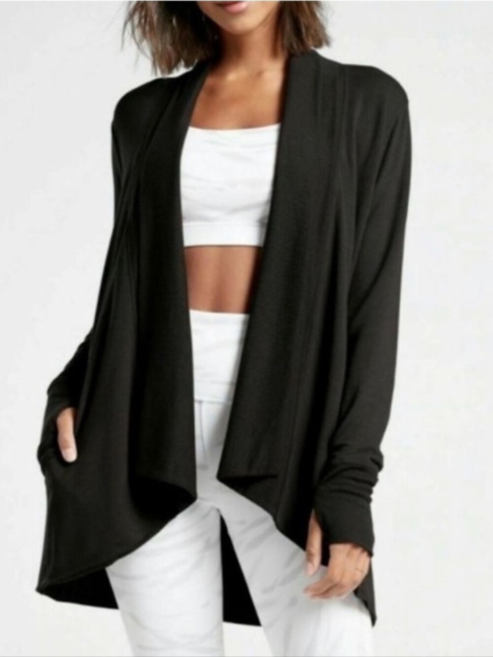 Athleta Pranayama Wrap - Black Size Large Tall